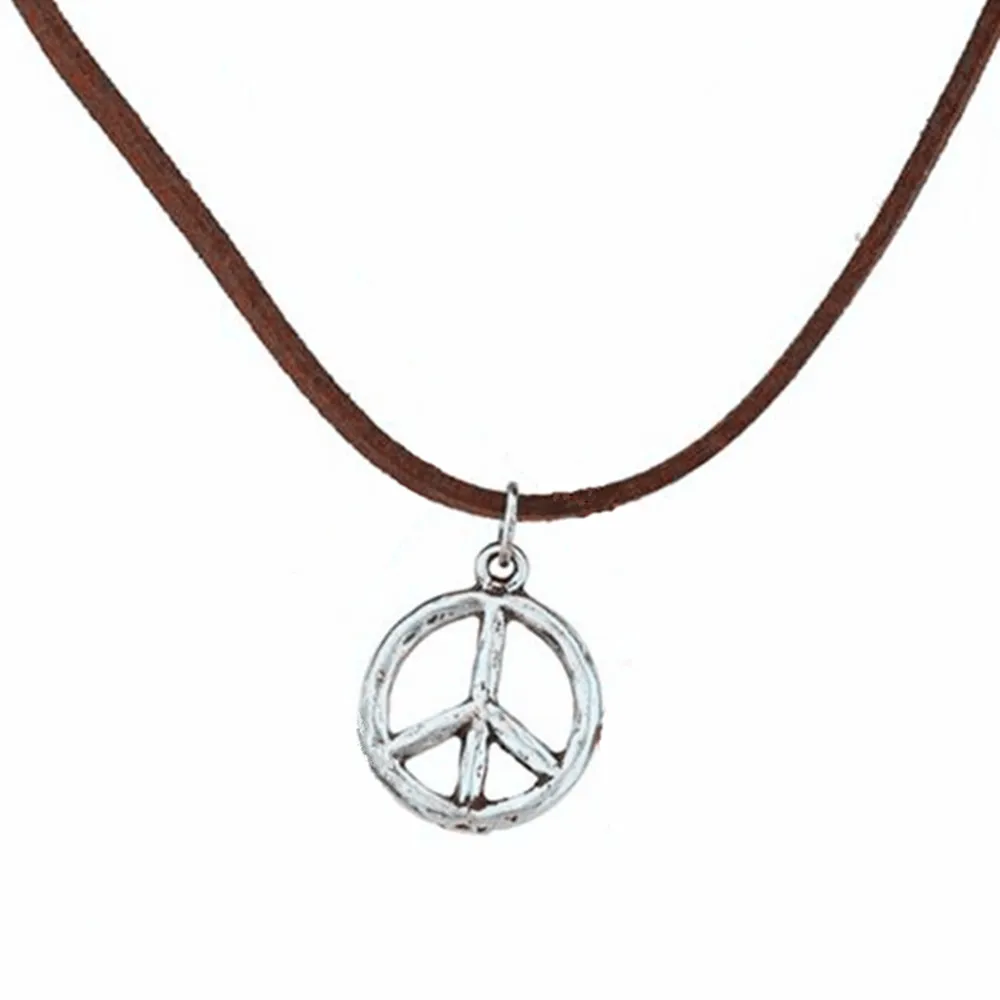 Ожерелье из коричневой замши ожерелье в стиле хиппи | Украшения и аксессуары