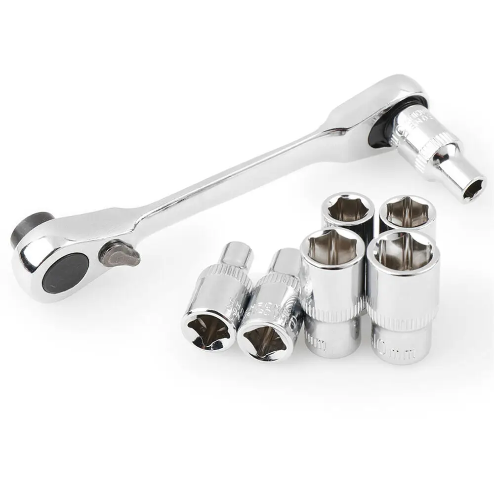 

Supply Ratchet Wrench 1pc Chrome Vanadium Steel Mini Sockets Screwdriver Bit