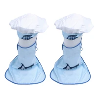retail 2x childs kids chef hat apron cooking baking boy girl chefs junior gift blue