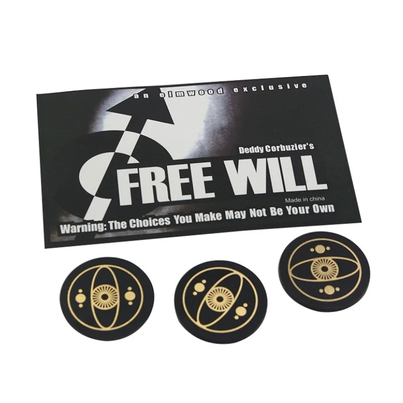 

Magic Toys Free Will by Deddy Corbuzior Card Magic Trick Magic Props for Children Toys YH2133
