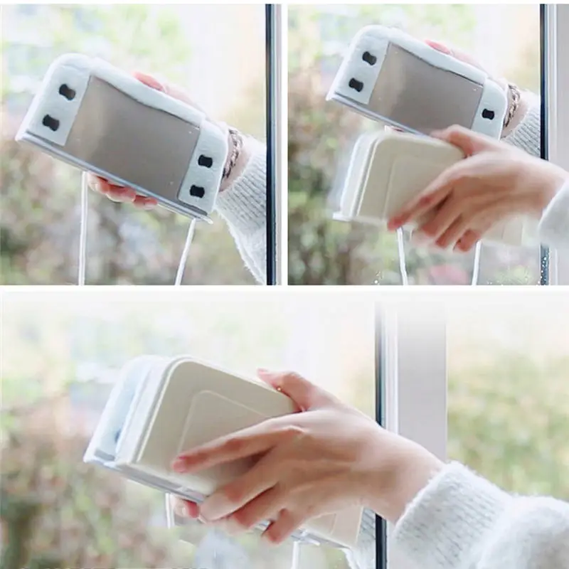 Новая Магнитная щетка для очистки окон домашняя Двухсторонняя мытья стекол