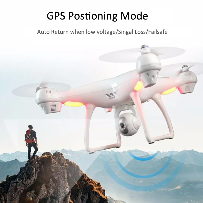 LAUMOX S70W gps Дрон с 720 P/1080 P HD камерой Регулируемый Широкоугольный FPV Профессиональный