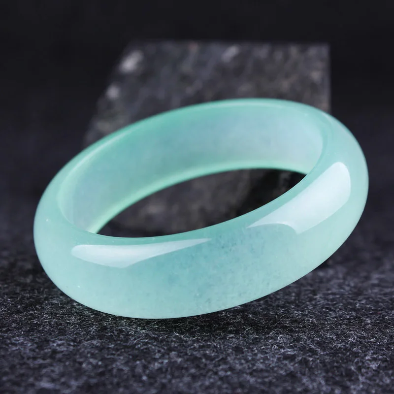 

Hot Selling Natural Light Green Bangle Charm Jewellery Women's Hand-Carved Bracelet for Women Men Fashion Accessories 54-64mm