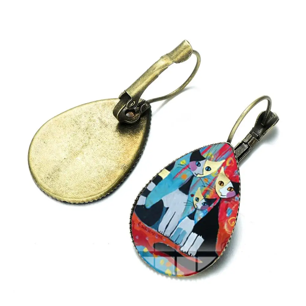 Серьги SONGDA в винтажном стиле женские разноцветные художественные серьги с