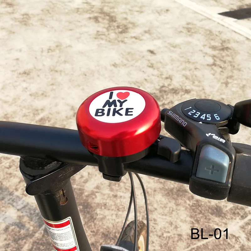 

Bicycle Bell I Love My Bike Printed Clear Sound Cute Bike Horn Alarm Warning Bell Ring Bicycle Accessory Bike Alarm Horn