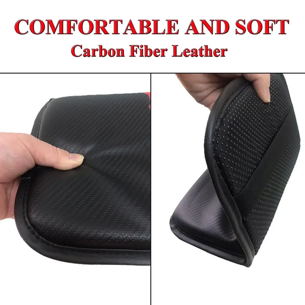 Car Armrest Pad Universal Auto Armrests Covers Center Console Box Carbon Fiber Leather Cushion Mat | Автомобили и мотоциклы