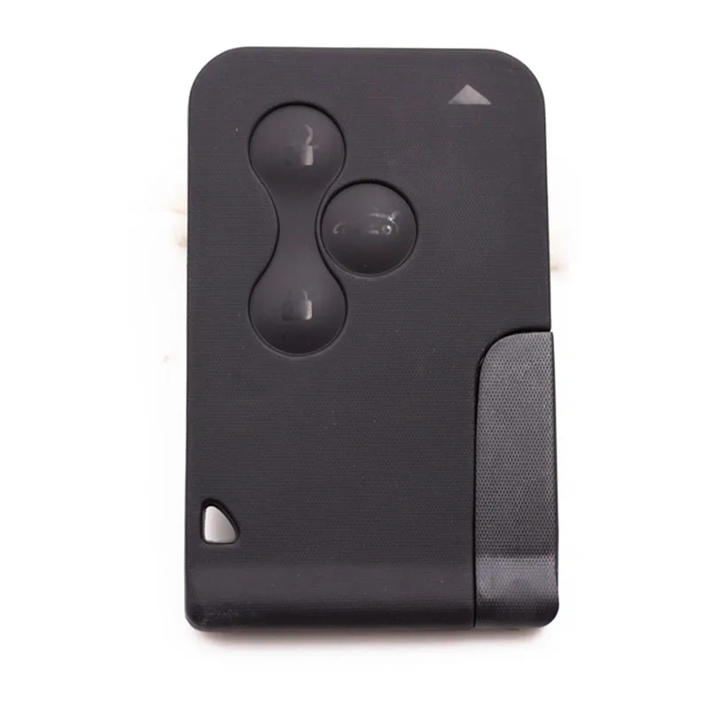 Смарт карта с 3 кнопками для Renault Clio Logan Megane 2 Koleos Scenic Card Case черный Автомобильный