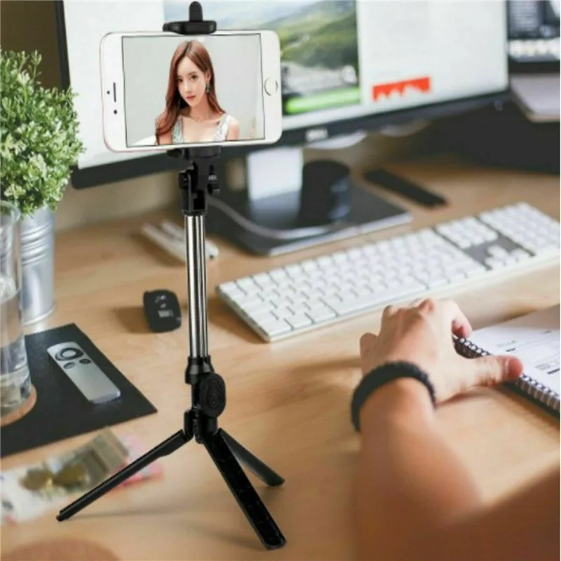 Беспроводная Bluetooth Выдвижная ручная селфи-палка монопод затвор объектива Tripod1