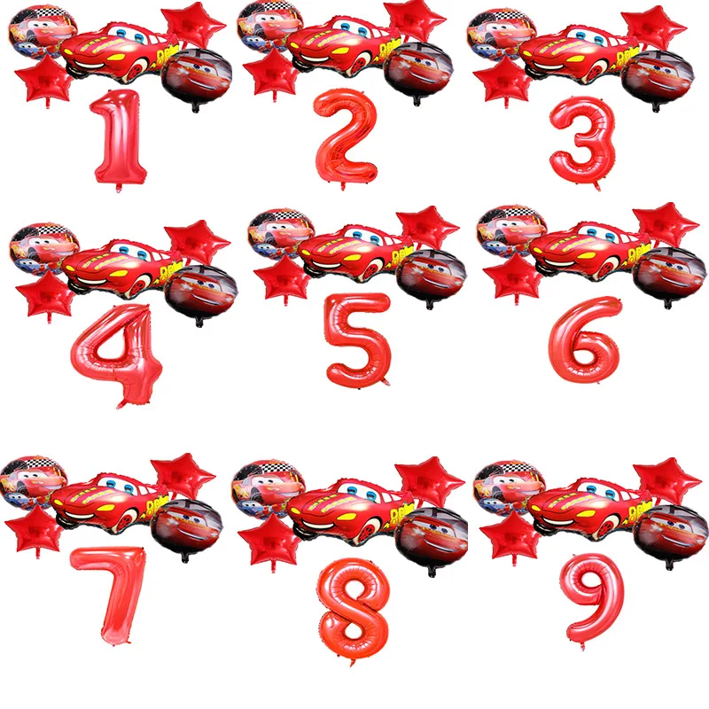 История игрушек McQueen детский день рождения вечерние алюминиевые воздушные шары