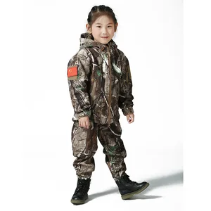 Тактический Костюм TAD из мягкой куртки и штанов с изображением акулы, детский Камуфляжный костюм для кемпинга, походов, верхняя одежда, водонепроницаемый тренировочный комплект