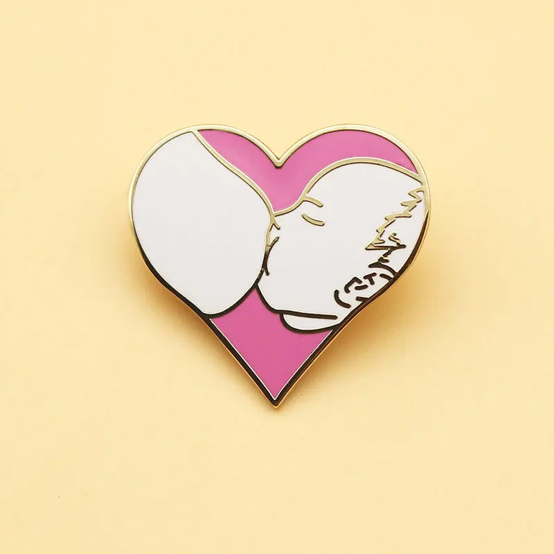 Эмалированные булавки для красивой женщины с грудным молоком металлические