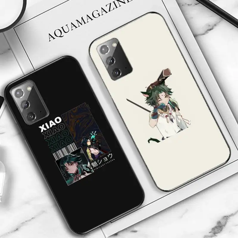 

YNDFCNB Xiao genshin impact Phone Case for Samsung Note 5 7 8 9 10 20 pro plus lite ultra A21 12 02