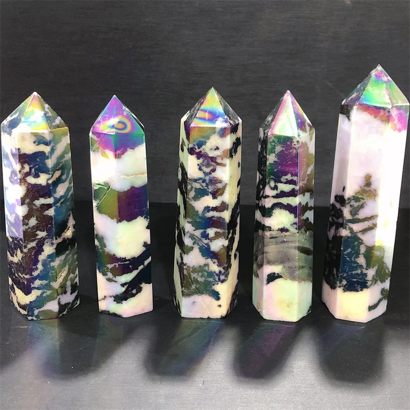 

Aladdin Aura Zebra Point Crystal Tower, натуральная минеральная фотоблестящая деталь