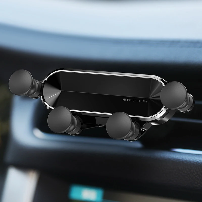 type3 black Universal Gravity Bracket Car Phone Holder Air Vent Mount Stand Clip For Smartphone in Car Holder for iPhone X XS MAX Samsung S8 - Цвет: type3 black