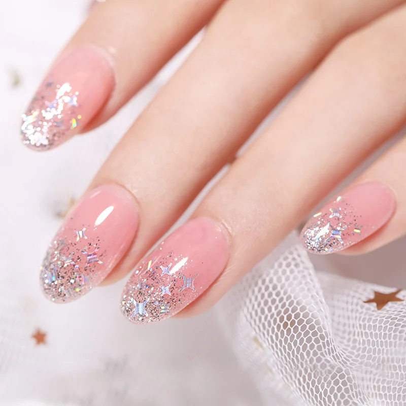 BORN PRETTY голографический блестящий для ногтей мощность серебро Красочные Блестки маникюр Дизайн ногтей пигмент пыль мощность украшения для ногтей