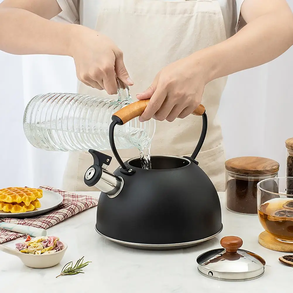 Чайник со свистком для газовая плита Bouilloire 2.5L/3L/3.5L Нержавеющая сталь свисток Чай