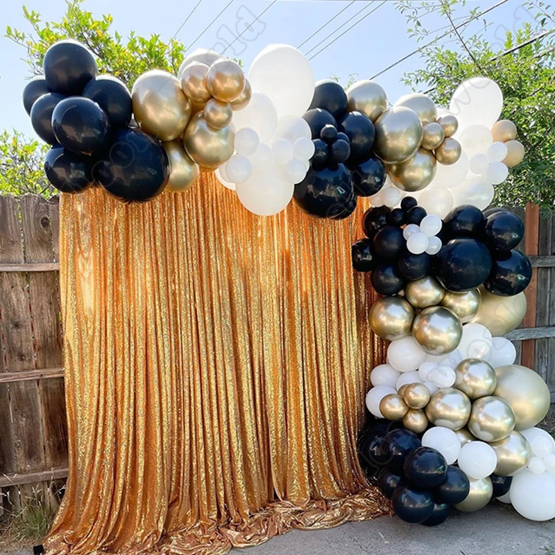 

130pcs Wedding Birthday Party Background Gold Latex Balloon Garland Balloon Arch Kit Event Dinner Decor Baby Shower Decoration