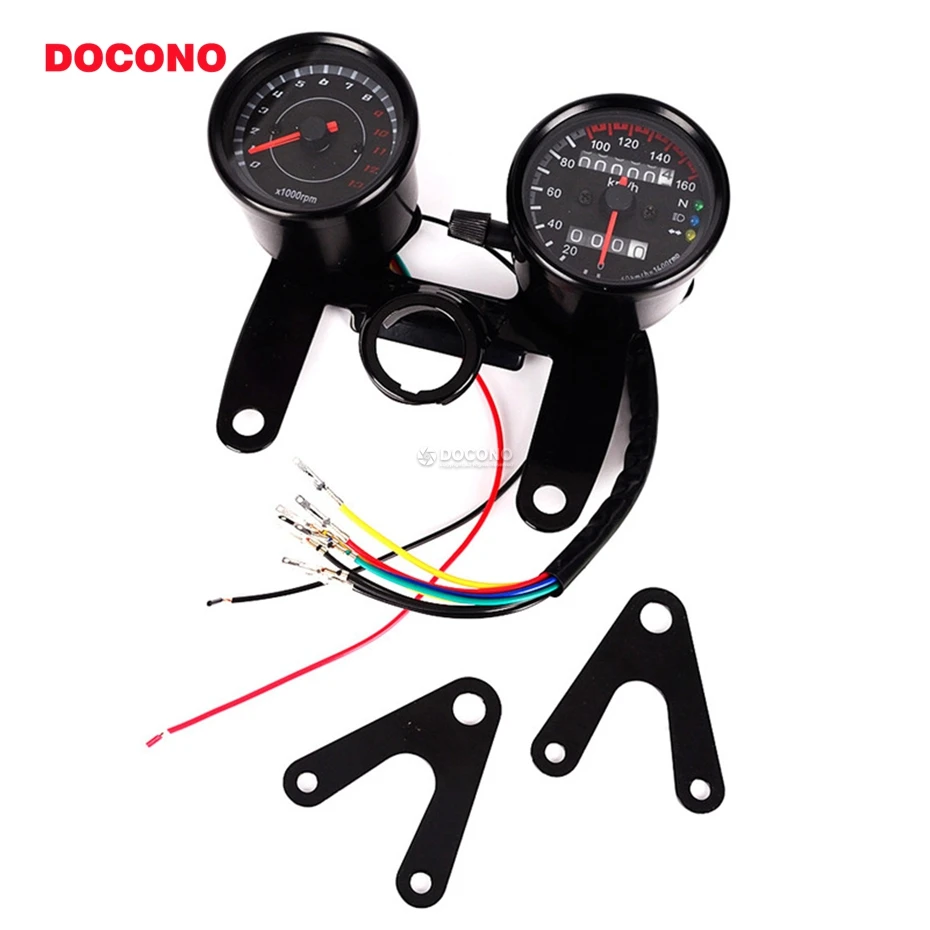 Новый универсальный тахометр для мотоцикла Спидометр датчик тахометра +