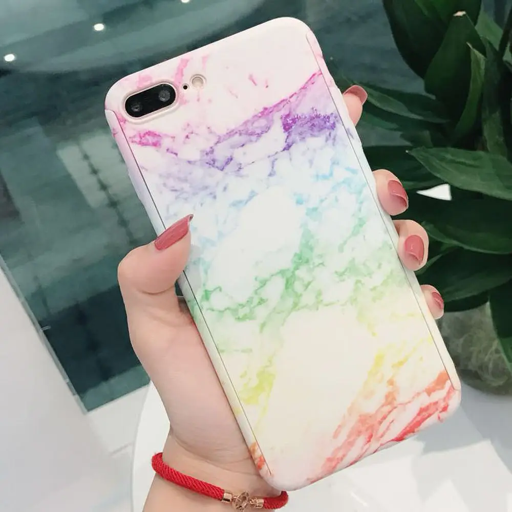 LAPOPNUT Marble Matte PC Hard Back Cover Cases for Iphone 11 Pro Max Xs X 8 7 Plus 6 6s 5 5s SE Tempered Glass Mobile Phone Bags |
