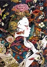 Набор для алмазной живописи, 5D выливка клеем с зубчатыми краями, полностью круглая мозаика с японской мультяшной девушкой, украшение для дома