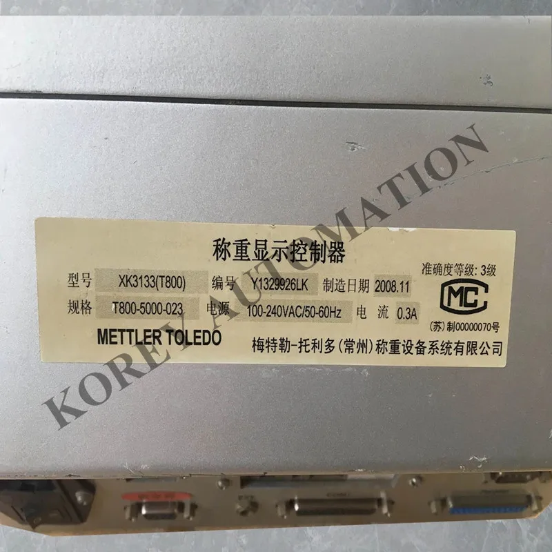 

METTLER TOLEDO T800 CONTROL PANEL XK3133(T800) USED GOOD IN CONDITION