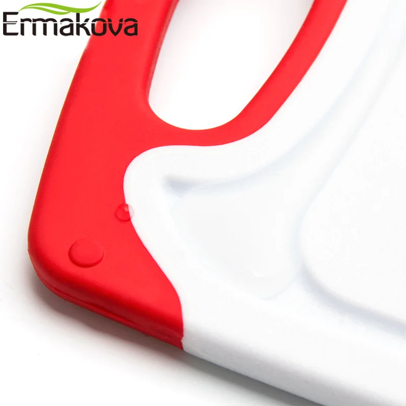 ERMAKOVA 8 мм Толстая пластиковая разделочная доска пластиковый разделочный блок Нескользящие ножки глубокий капельный сок паз легкий захват