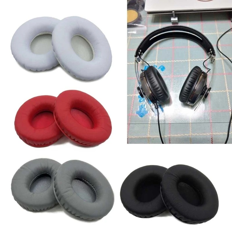 

1 Pair Breathable Earphone Sleeve Soft Foam Cushion Compatible with Senn-heiser Momentum On-ear Headset Noise Cancelling Earpad