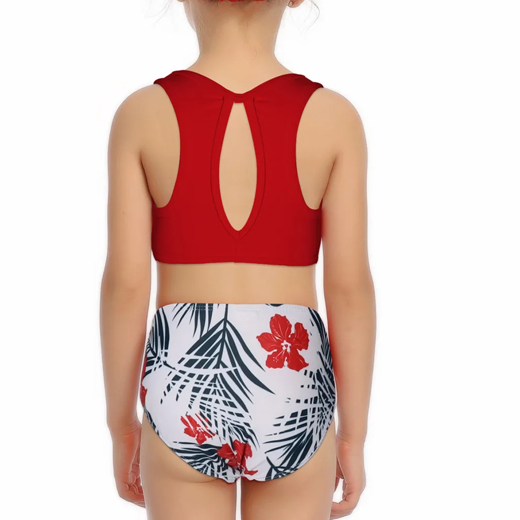 Toddler Kids Girls Print Monokini Push Up Bikini Sets Swimwear fitness biquini Summer swimsuit women купальник женский#D5 |