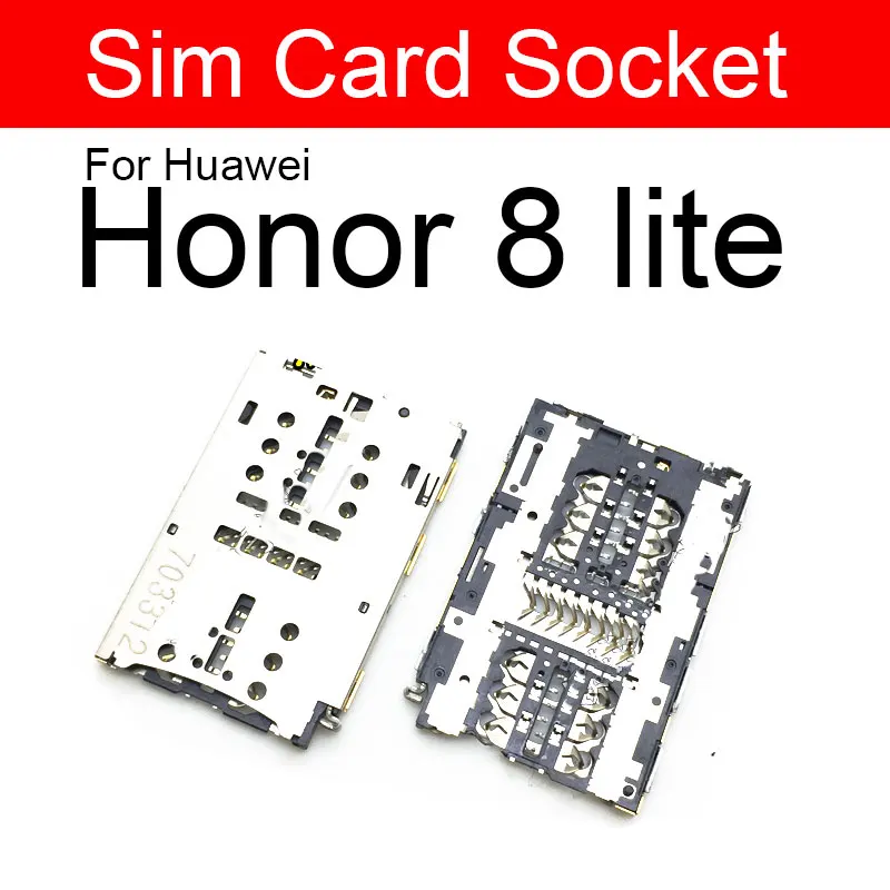Держатель адаптера для sim-карты Huawei Honor 8 9 9I 10 20 V8 V9 V10 Play Lite Pro устройство чтения