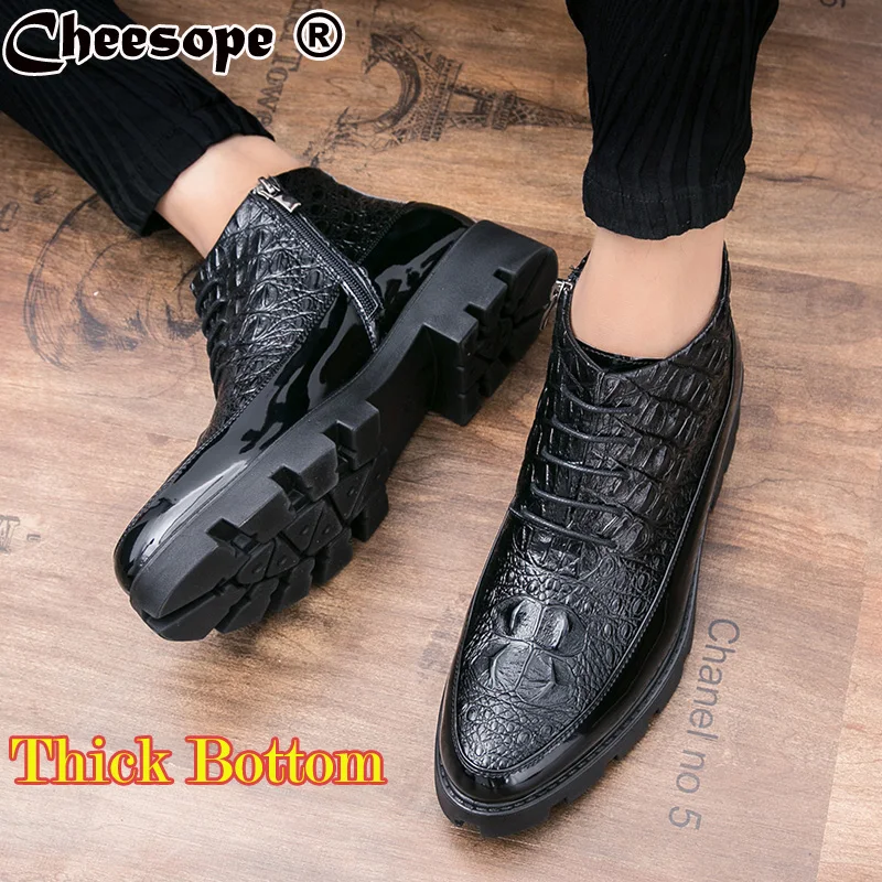 Ботинки martin на толстой подошве мужские полуботинки в британском стиле высокие