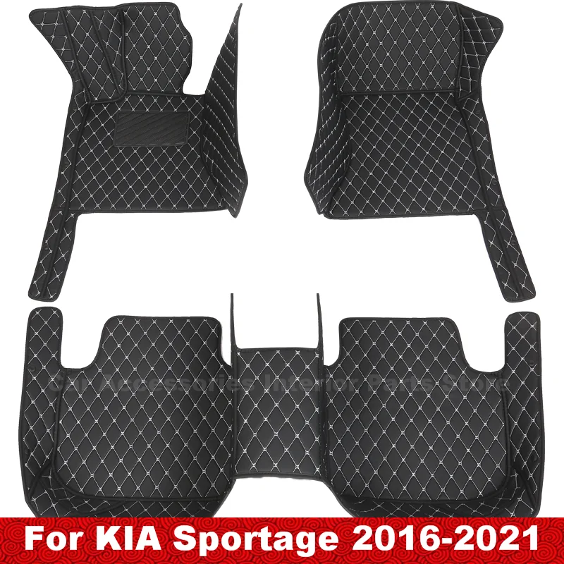 

Напольные коврики для KIA Sportage 2016 2017 2018 2019 2020 2021, коврики из искусственной кожи на заказ, аксессуары