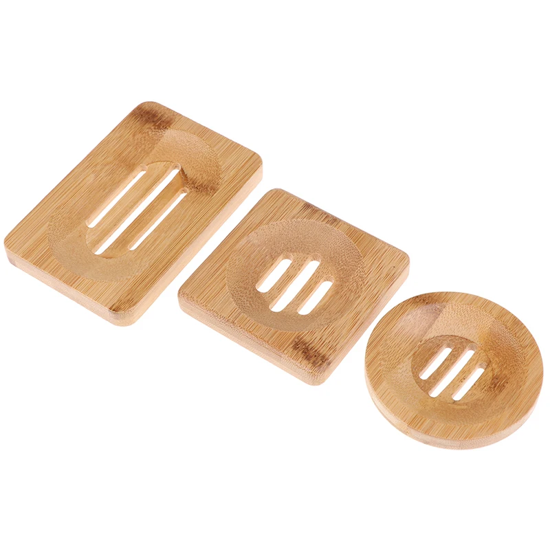 

Wooden Soap Tray Holder Soap Rack Plate Box Container Natural Bamboo Soap Dish Storage For Bath Shower Plate Bathroom