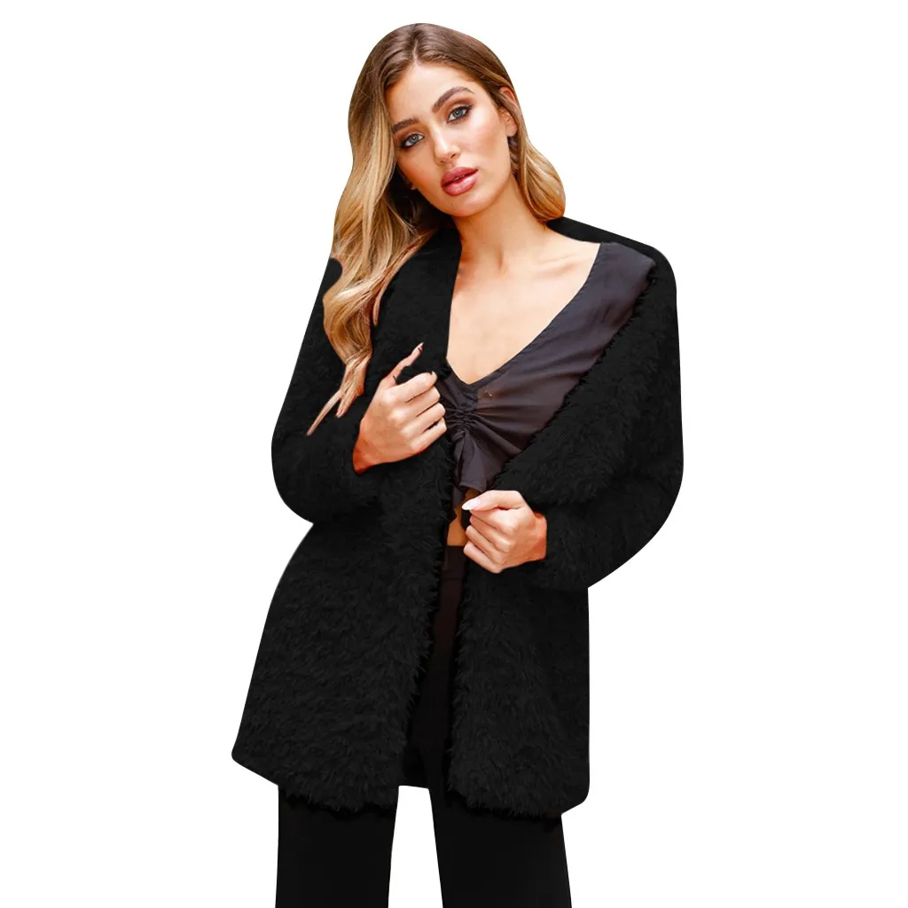 Женская зимняя плюшевая куртка с медведем Толстая Теплая Флисовая меховая