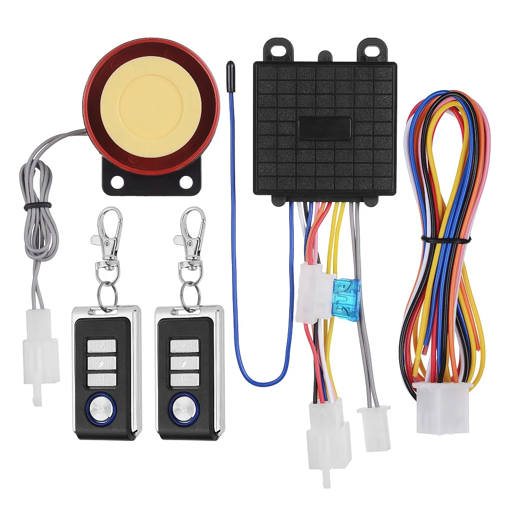DC12V универсальная мотоциклетная Противоугонная сигнализация Система