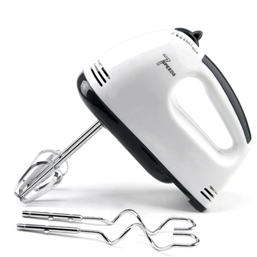 

7 Gear Electric Egg Beater Automatic Hand Mixer Blender Plastics Rotating Push Whisks Whipped Cream Mixer Stirrer