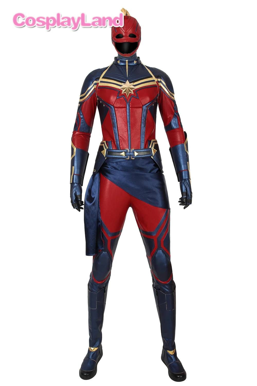 Мстители 4 эндигра Марвел Капитан костюмы косплей костюмы на Хэллоуин Carol Danvers реквизит косплей костюм Необычный кожаный комбинезон