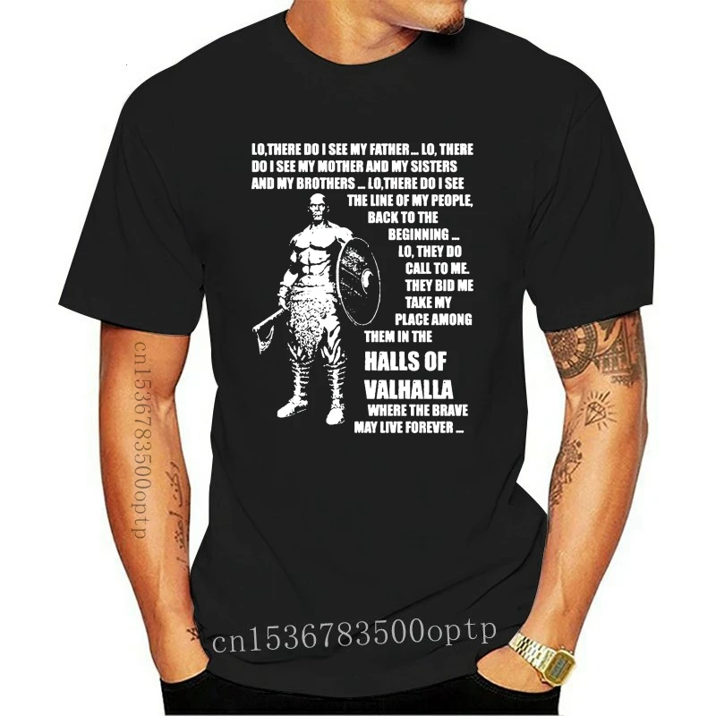 

New Men's Viking Prayer t shirt Designing tee shirt S-XXXL Vintage Famous Humor Spring Original shirt