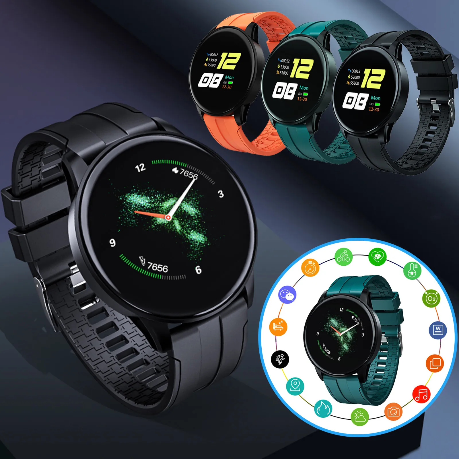 Смарт часы с измерением температуры тела пульса и артериального