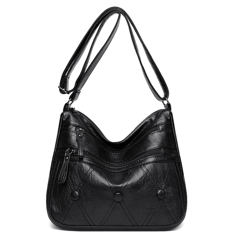 

High Quality Soft Leather Luxury Purses and Handbags Women Bags Designer Multi-pocket Crossbody Shoulder Bags for Women 2022 Sac
