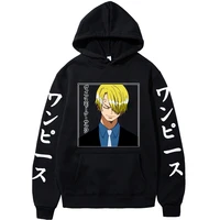anime one piece hoodie mens harajuku pullover vinsmoke sanji sweatshirts long sleeve loose streetwear hoodie tops