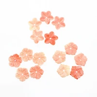 3 types for choice synthetic coral beads new hand carved five petal flower 20 mm diy jewelry accessories 1 pack 5 pieces