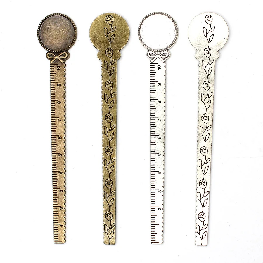 Металлическая линейка Закладка основа 20 круглые ювелирные аксессуары 5 шт./лот мм