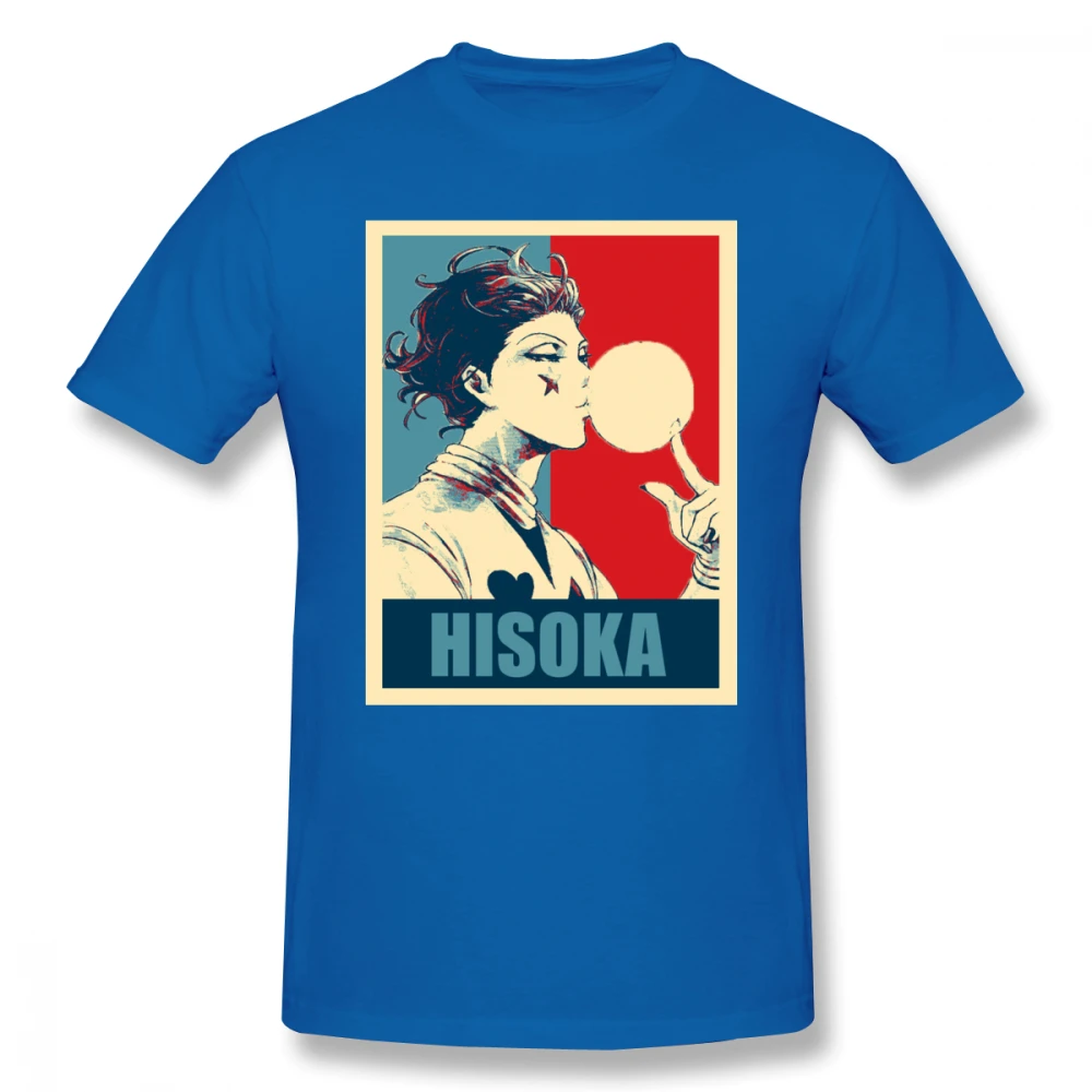 Hisoka футболка HxH забавная 100% хлопковая Большая мужская повседневная с коротким