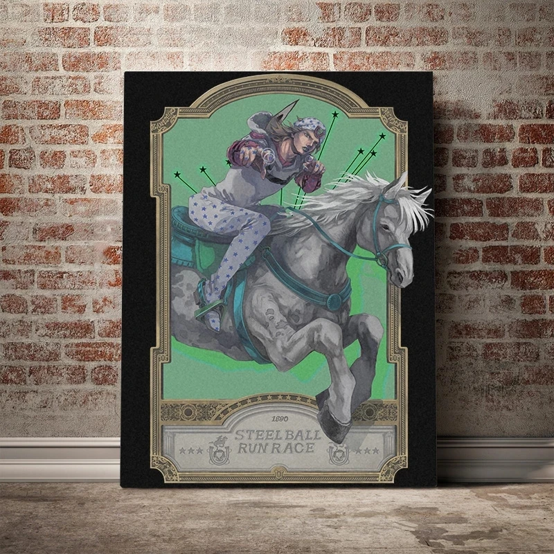 

Wall Art HD Printed Johnny Joestar Pictures Canvas Japan Anime Role Home Decor Jojo S Bizarre Modular Paintings For Bedroom