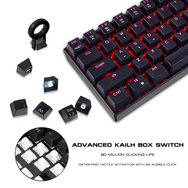 CK61 клавиатура для ПК Kailh BOX Axis игровая механическая на заказ с подсветкой 61