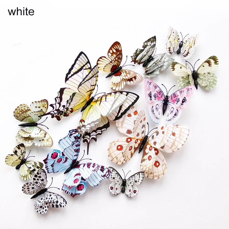 Многофункциональные 3D двухслойные наклейки на стену с изображением бабочки