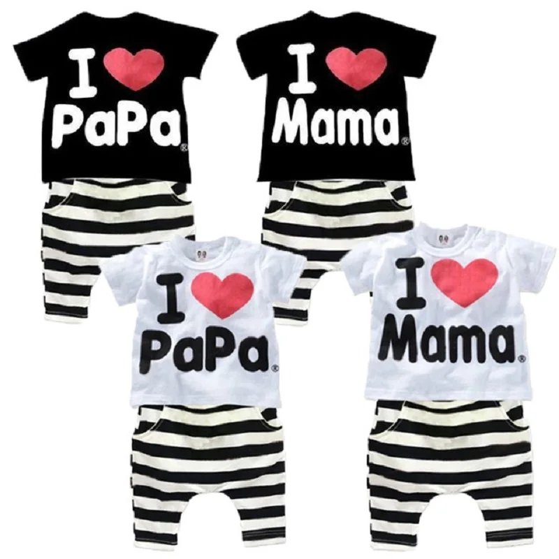 Детские наряды для Дня благодарения в полоску из двух предметов комплект с