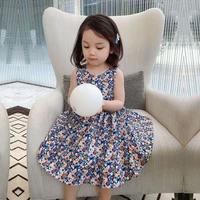 girls clothes summer season dress fashion sweet floral halter princess dresses 2 7 years old beibei high quality childr clothing