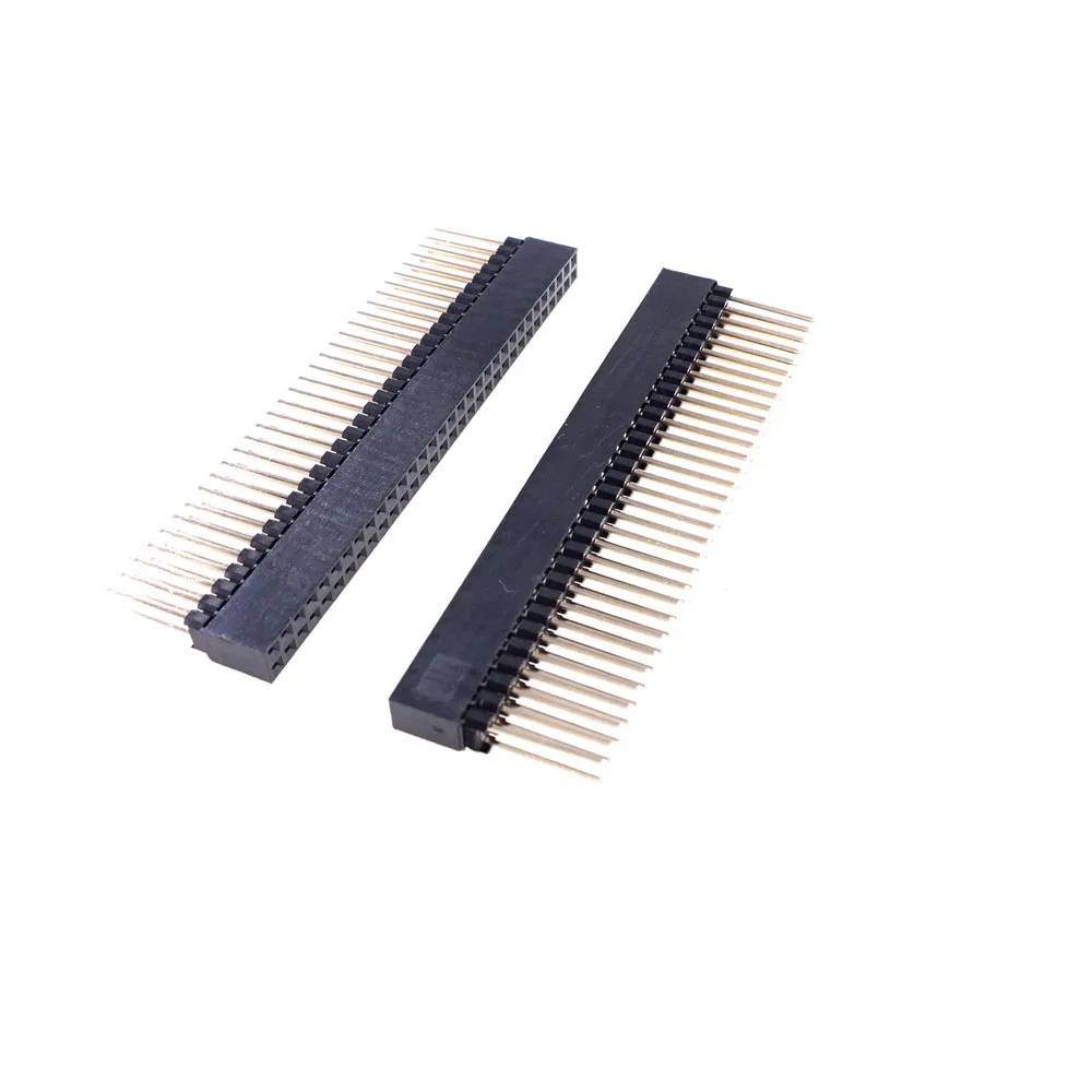 2 шт. 54 мм 64 контакта PCB гнездовой Штабелируемый разъем двухрядный 2x32 позиции для