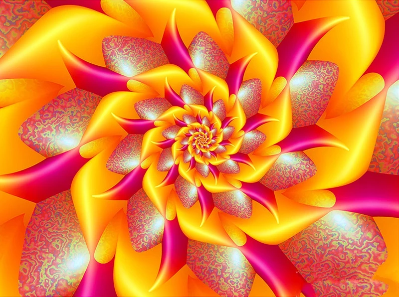 

JMINE Div 5D Mandala yellow flower Full Diamond Painting cross stitch kits art High Quality Floral 3D paint by diamonds
